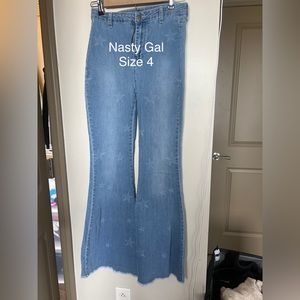 Flare jeans from nasty gal never worn